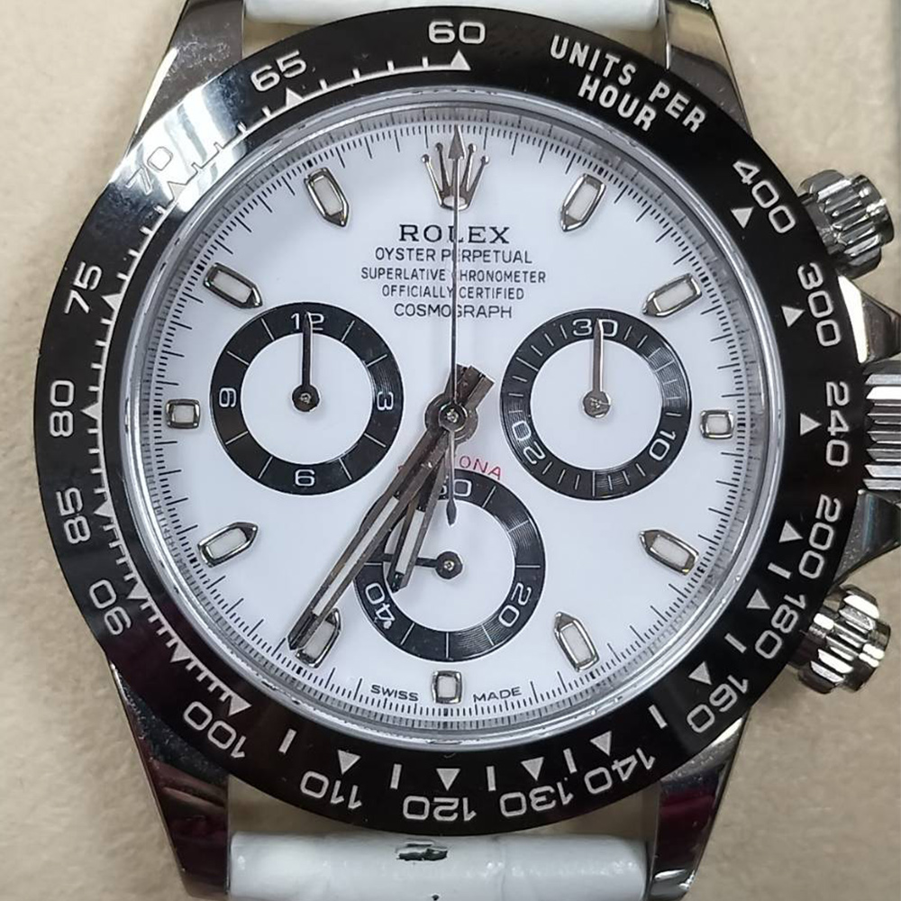 勞力士代托納116500LN牡蠣手鍊白色– LUXARIA
