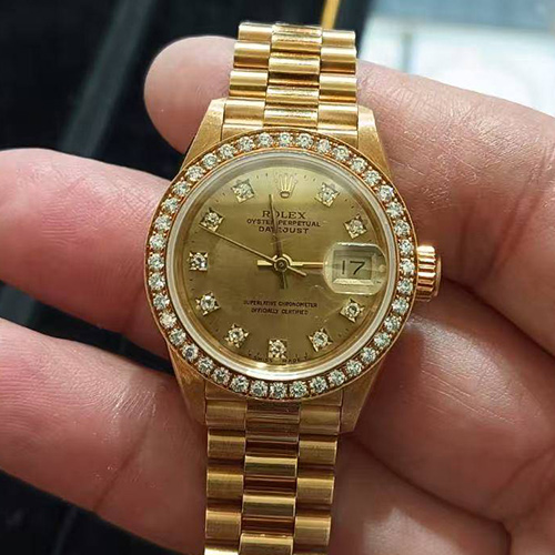 勞力士（Rolex）Datejust-18K黃金鑲鑽腕錶- 69178