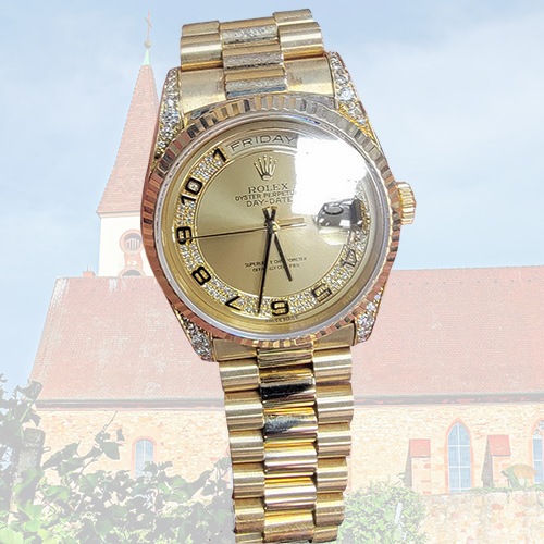 勞力士（Rolex）Day-Date 星期日曆型黃金腕錶