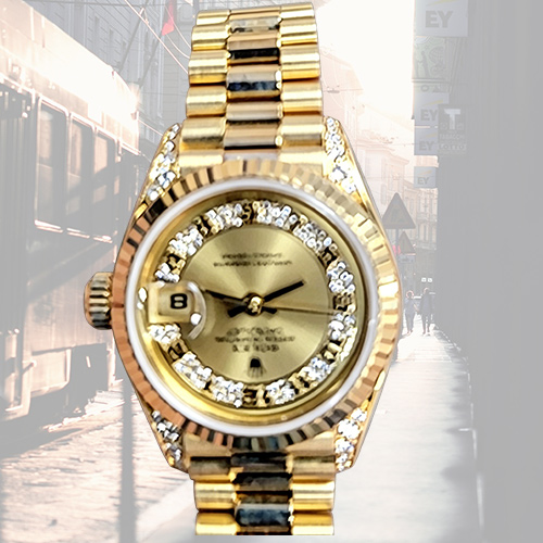 勞力士（Rolex）Lady-Datejust 系列 18K 黃金女用腕錶