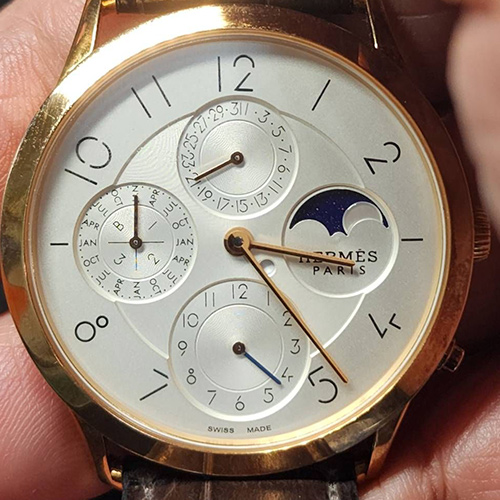 愛馬仕 Slim d'Hermès 萬年曆腕錶