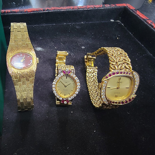 高雄收購名錶-三款女士金錶