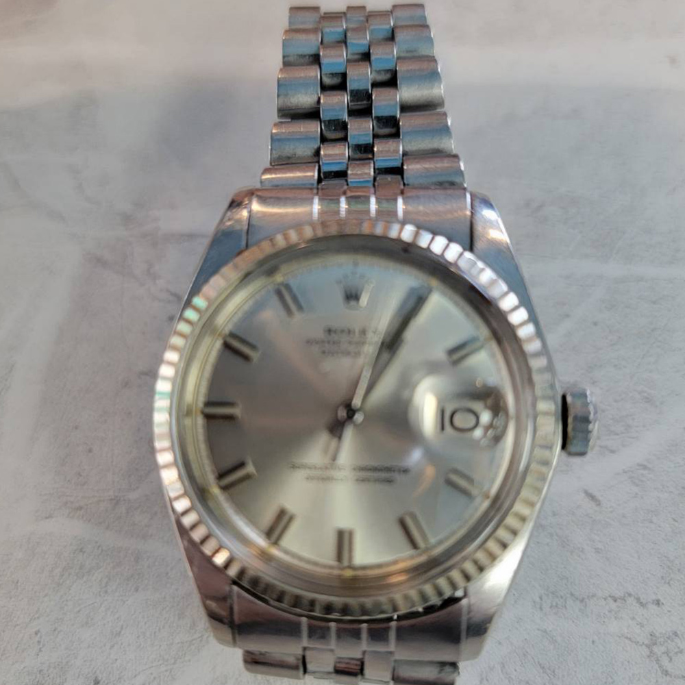 ROLEX 勞力士型號1601 銀丁面錶徑36mm 動力來源1570