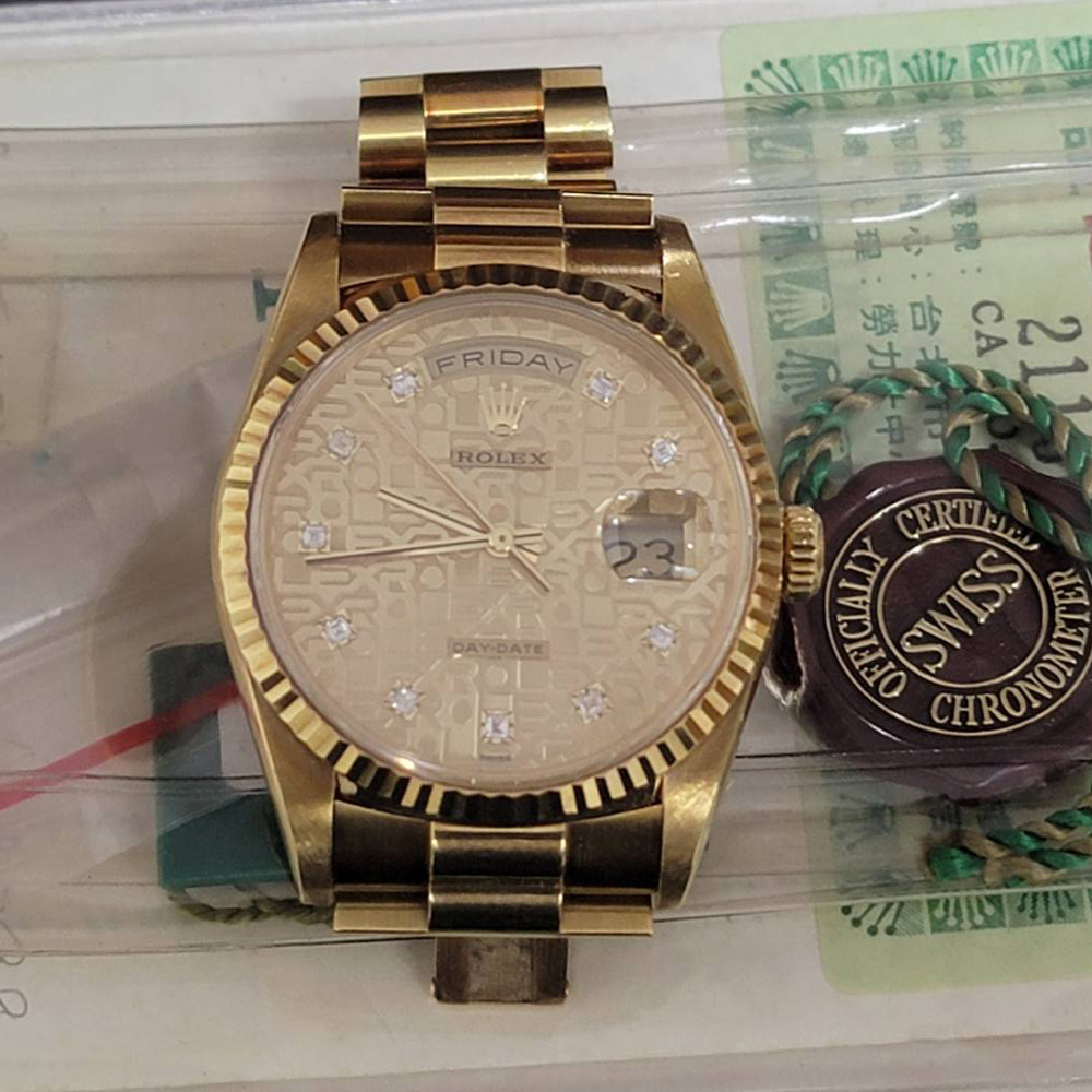 ROLEX 勞力士18238 紅蟳18K金錶