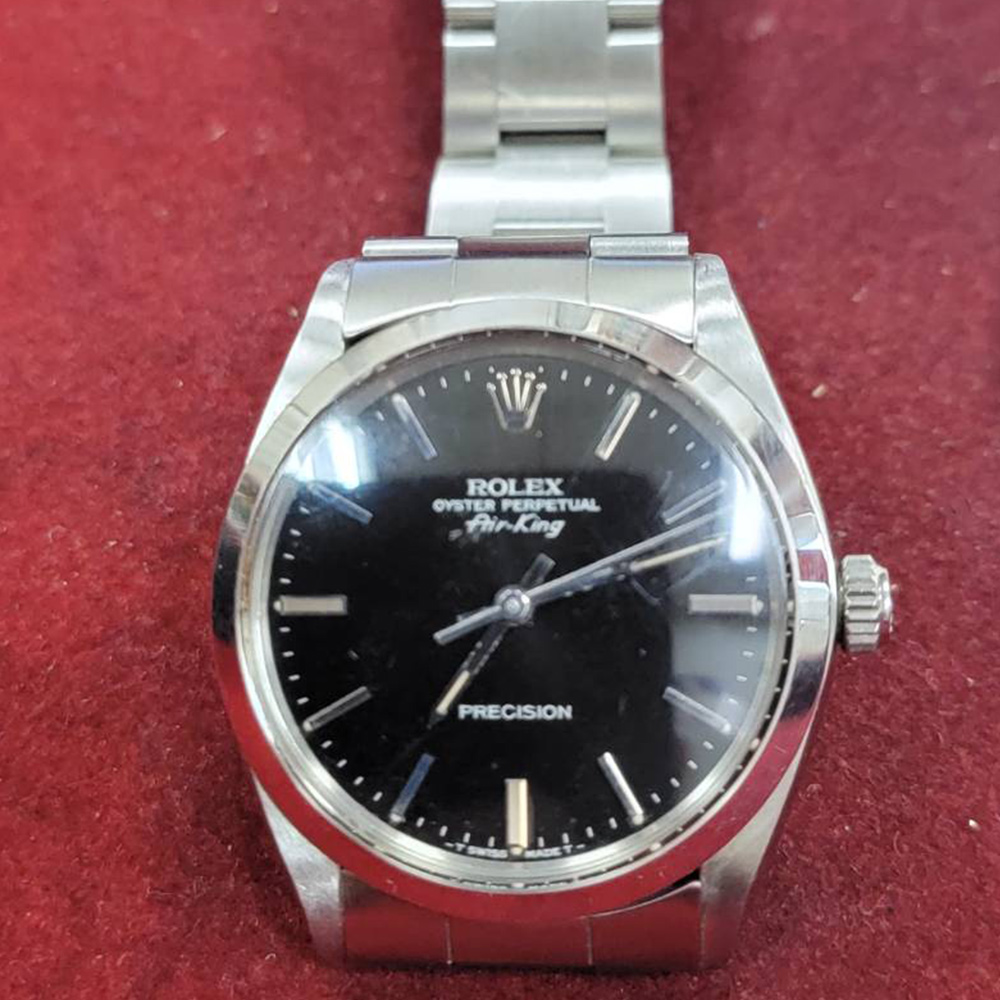 Rolex Air-King 14000M 黑色男士手錶