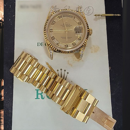 Rolex Day-Date 1823818K 黃金錶殼和元首型鏈帶