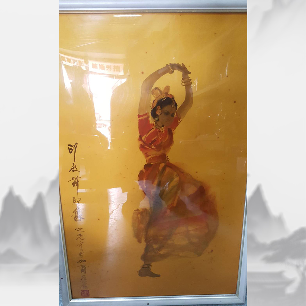 人物水墨畫作