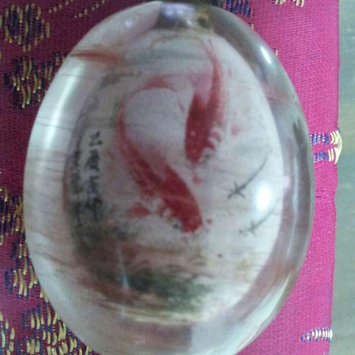 內畫鼻煙壺水晶
