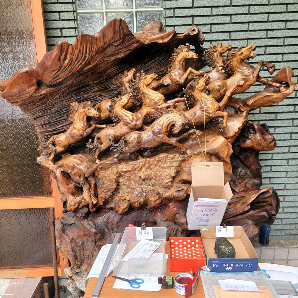 木雕大屏風