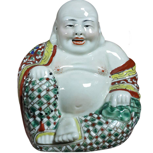 粉彩笑口常開彌勒佛