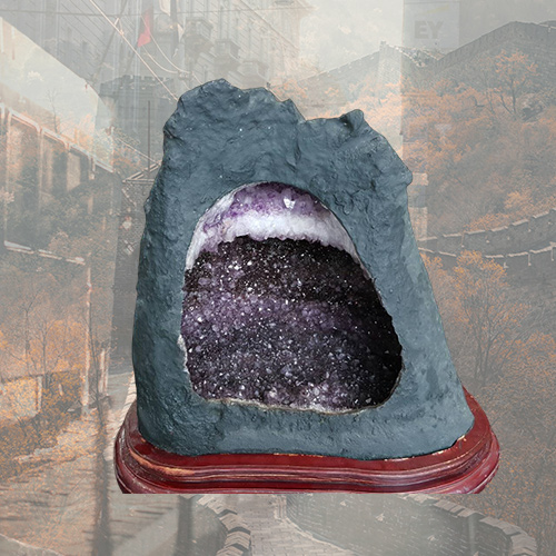 紫水晶洞擺件