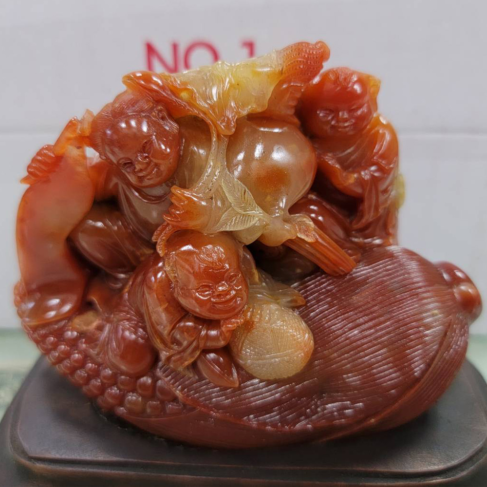芙蓉石壽山石雕