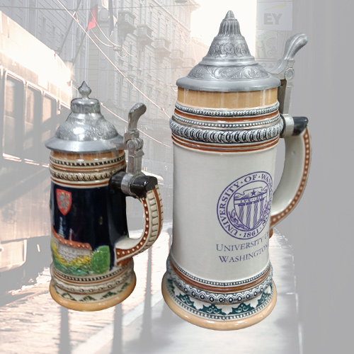 西式陶瓷啤酒杯