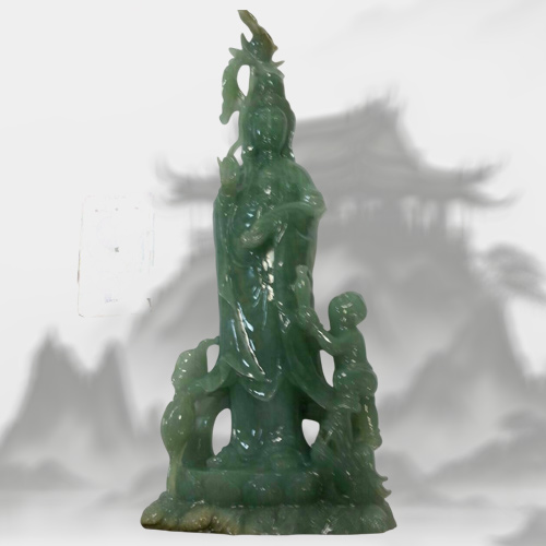 觀世音翡翠雕刻