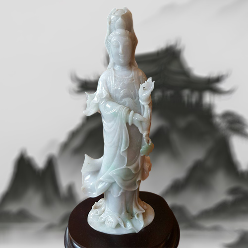 觀音翡翠擺飾