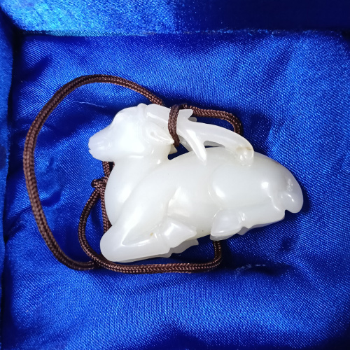 和田(和闐)玉雕-白玉馬吊墜