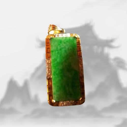 天然綠翡翠墜子
