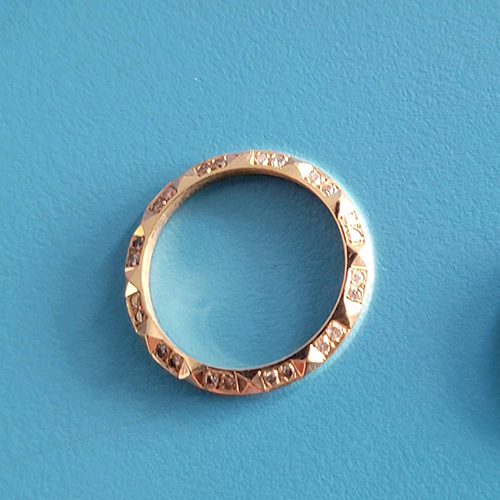 18K黃金鑲鑽戒指