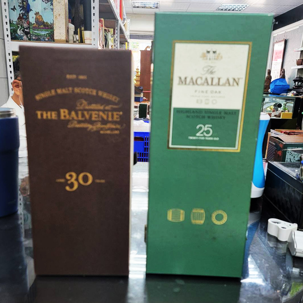 麥卡倫30年和25年新版及舊版酒