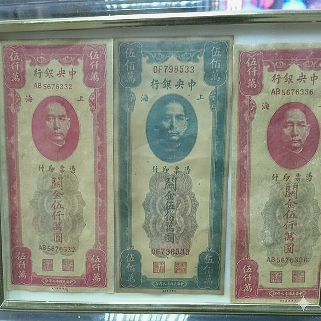 中央銀行關金(伍仟萬圓伍佰萬圓)
