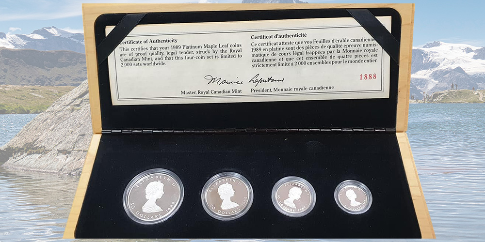 加拿大 1989 年鉑金楓葉套幣