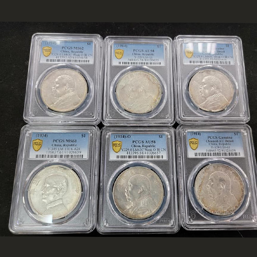 袁大頭銀幣-專業錢幣評級服務公司（PCGS）封裝
